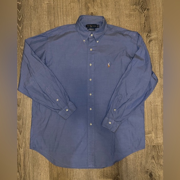 Ralph Lauren Yarmouth Button Down Shirt with Flesh Pony - Picture 4 of 4